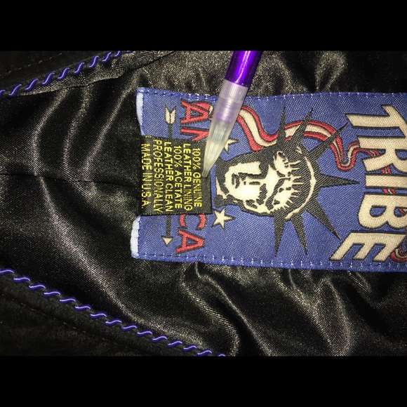 Retro Fringe Leather Jacket - Picture 7 of 8